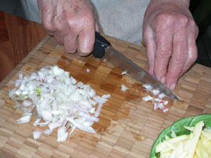 Emincer les lardons