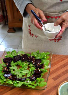 Ajout de la vinaigrette