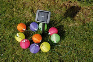 Guirlande de lampions solaires