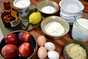 Gratin de nectarines : ingrédients