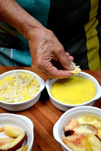 Gratin de nectarines : ingrédients