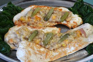 Escalope de dinde sauce échalote