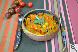 Haricots plats à la tomate : présentation