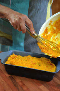 Garniture du moule à cake