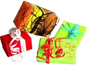Emballage cadeaux en papier recyclé