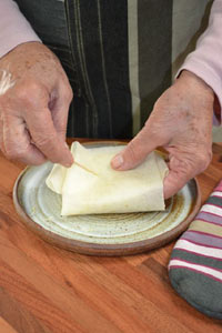 Fermeture de la feuille de brick