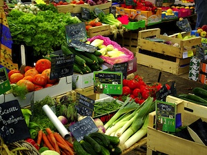 Légumes sur le marché