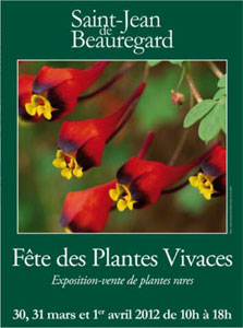 Saint Jean de Beauregard - Fête des plantes vivaces de printemps 2012 - Affiche