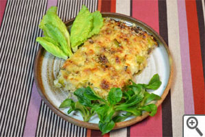Gratin de boulghour aux poireaux