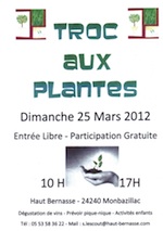 Troc de plantes au Château