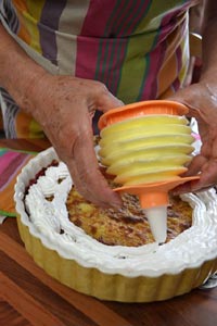 dépôt de la meringue