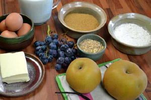 Dessert d'automne : ingrédients