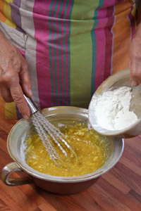 Ajout de la farine