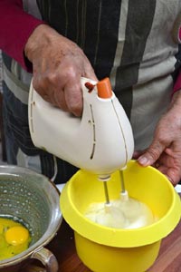 Oeufs battus en neige