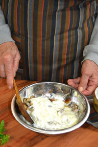 Crème fraîche et champignons