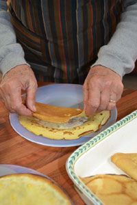 Garniture des crêpes