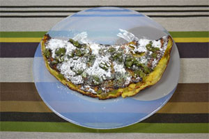 Omelette à l'angélique : au dessert