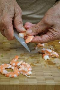 Décortiquer les crevettes