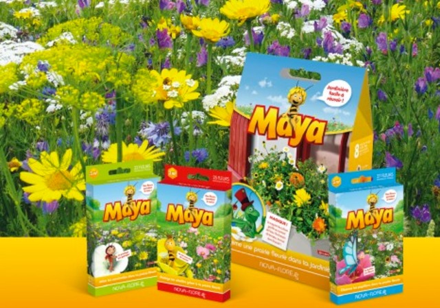 Gamme de graines Maya l'abeille - Prairie fleurie et jardinière