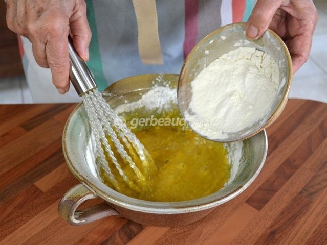 Préparation de la pâte