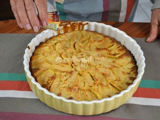 Saupoudrage avec du sucre vanillé
