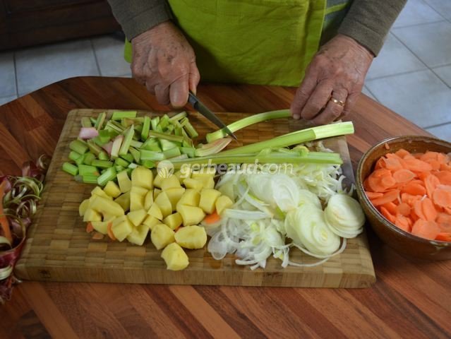Emincer les légumes