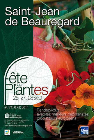 Affiche de la fête des plantes de Saint-Jean de Beauregard, édition automne 2014