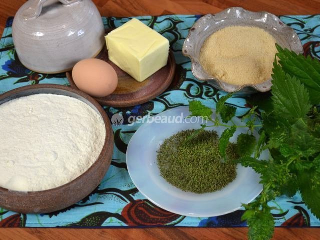 Sablés aux orties : ingrédients
