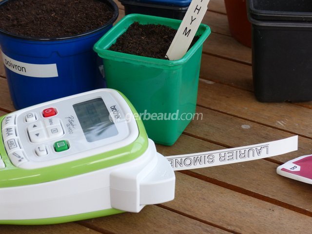 Etiqueteuse GL-H100 : impression d'une étiquette