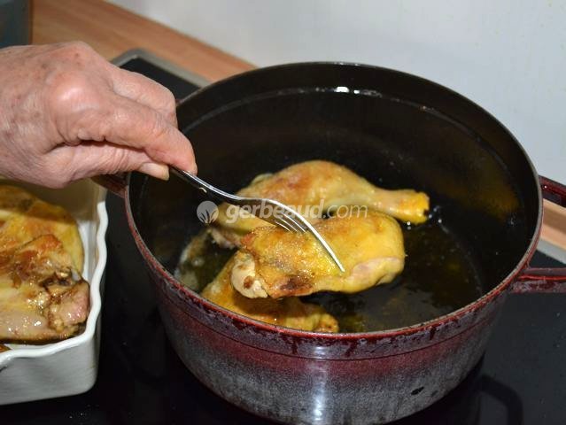 Cuisson des cuisses de poulet