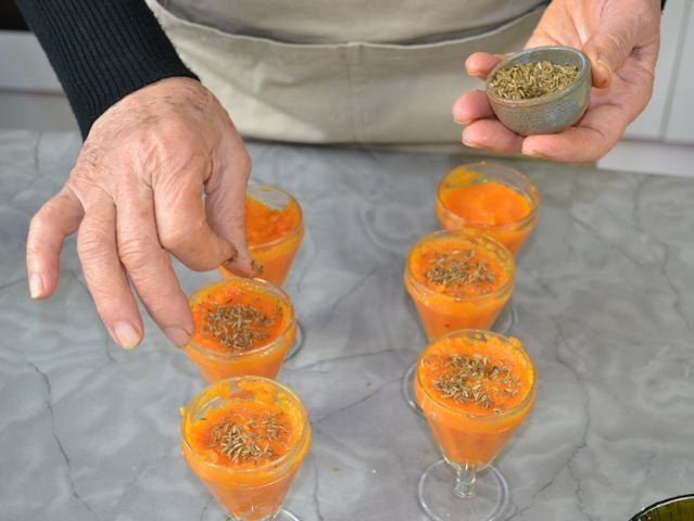 Ajout des graines de cumin