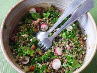 Salade de lentilles