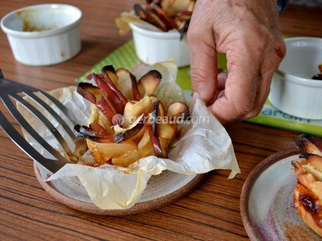 Enlèvement du papier sulfurisé