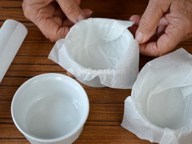 Installation du papier sulfurisé