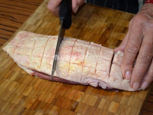 Entailles dans le magret