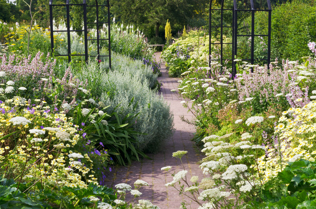 Tour de lit à fleurs déhoussable - jardin anglais