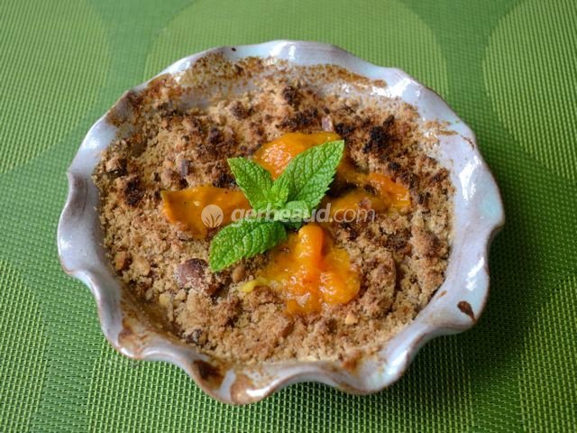 Crumble aux abricots