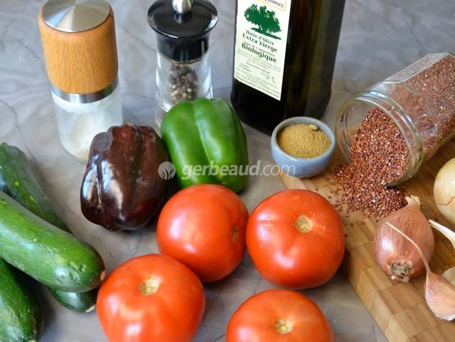 Légumes farcis quinoa