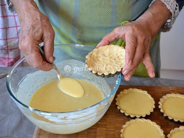 Remplissage des tartelettes