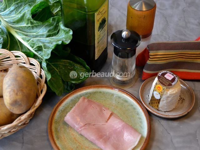 Ingrédients pour pommes de terres farcies