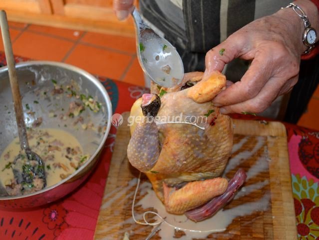 Farcissement de la volaille