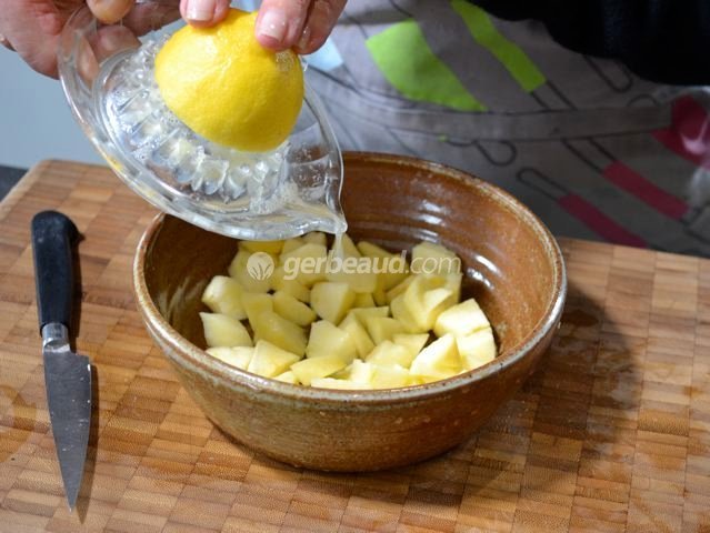 Ajout du jus de pamplemousse