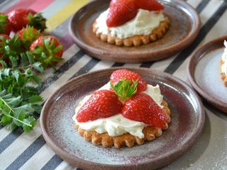 Galettes aux fraises