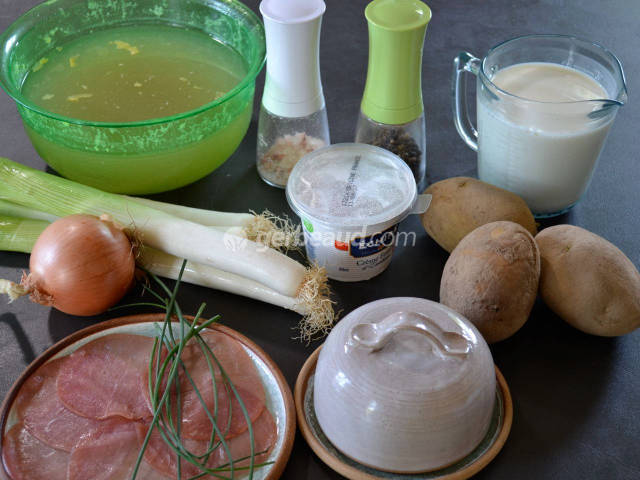 Vichyssoise : ingrédients