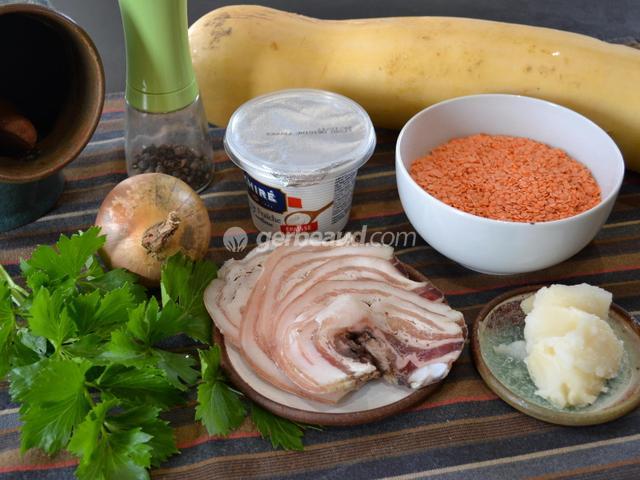 Ingrédients pour la soupe