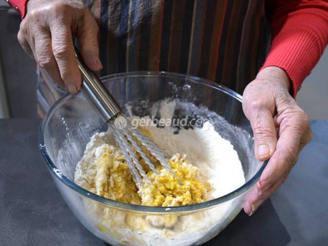 Préparation de la pâte