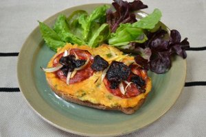 Tartines à la crème de haricots secs