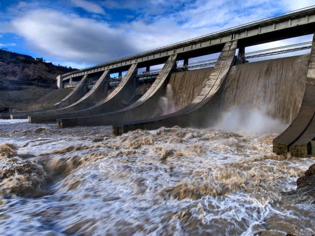 Barrage sur la Durance : production hydroélectrique