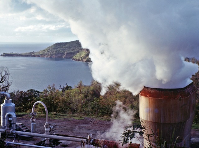 Exploitation géothermique en Guadeloupe en 1978