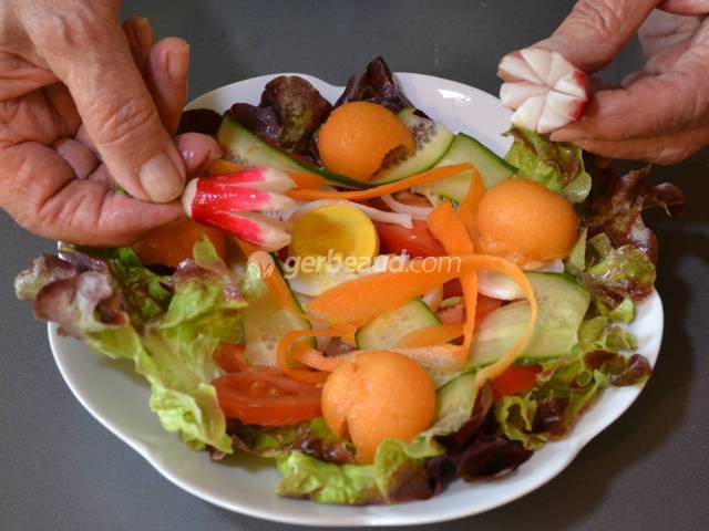 Dressage de l'assiette